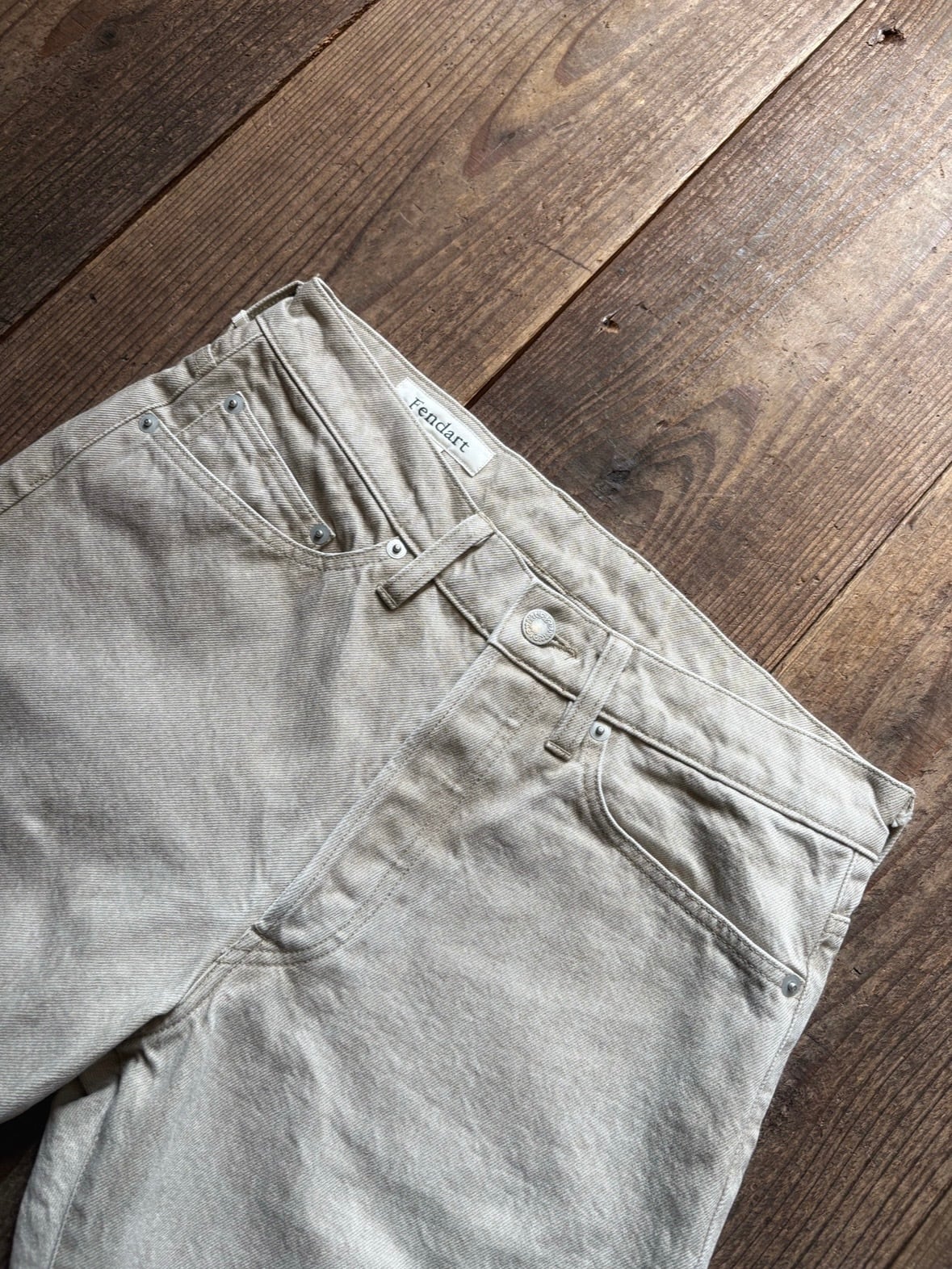 Fendart jean 901 denim khaki beige | TALE COCOON Fendart jean 901 denim khaki beige | TALE COCOON