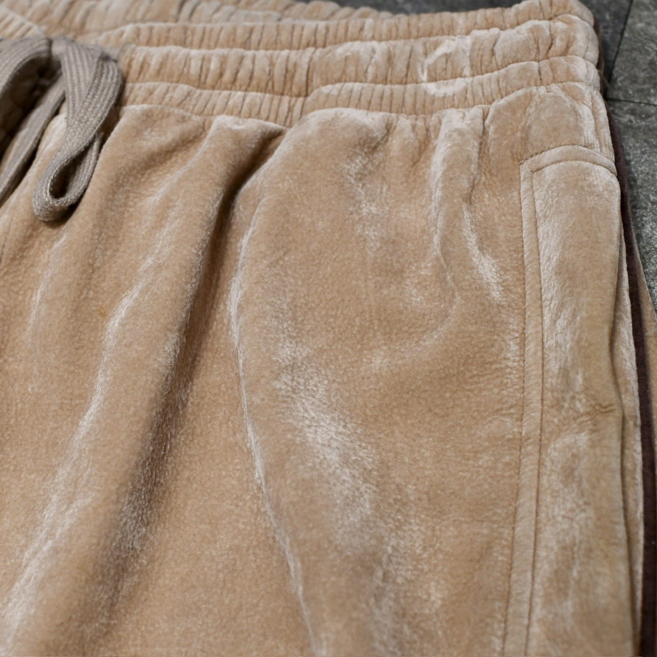 SOUTH POLE velour side line track pants