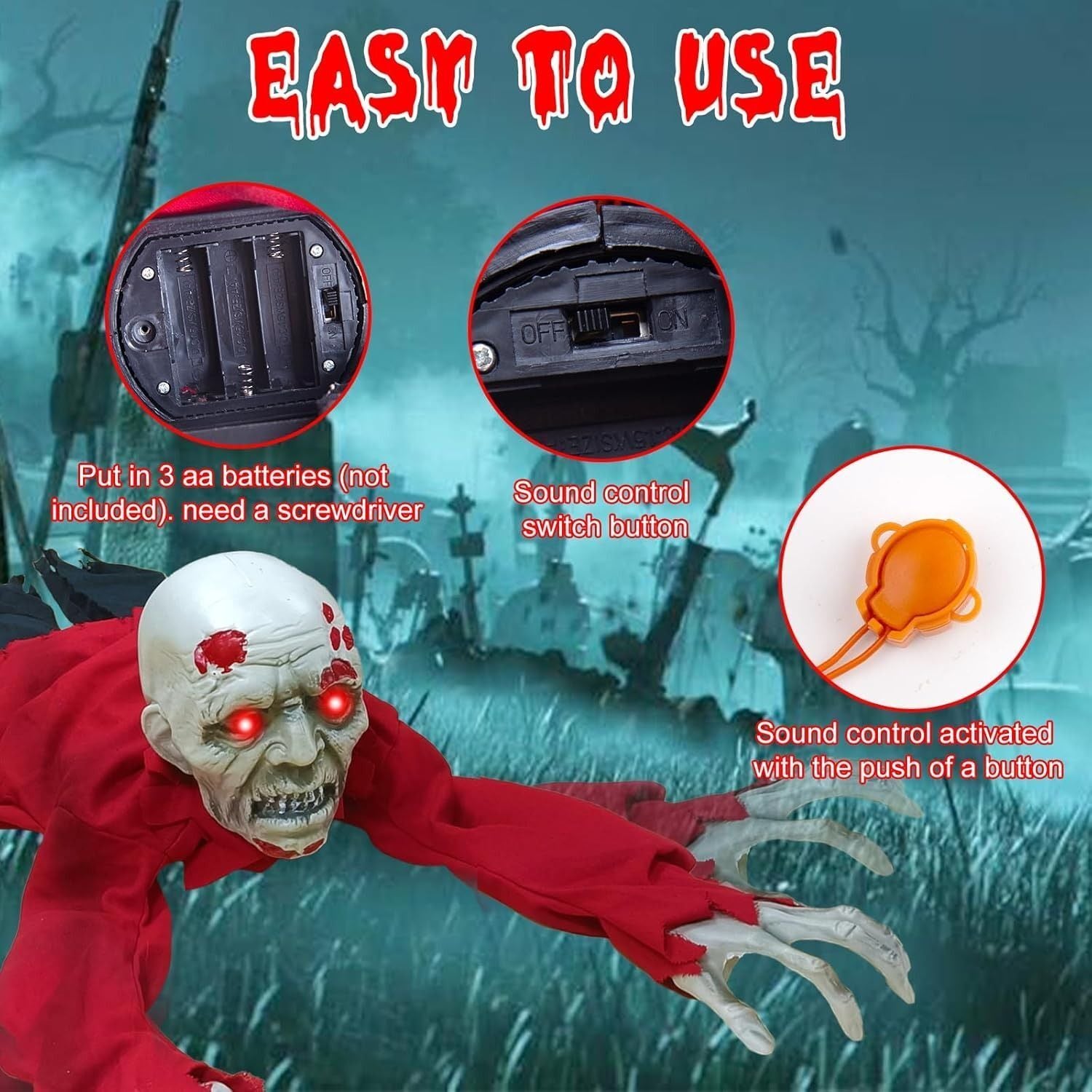 ハロウィン ハロウィン雑貨 ハロウィンパーティ ゾンビ 人形 ドール