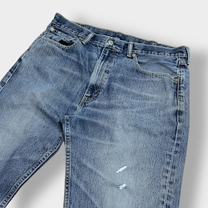 LEVI'S 505 デニム ジーンズ ジーパン W38 L30 ビッグサイズ ダボパン テーパード ダメージ リーバイス US古着