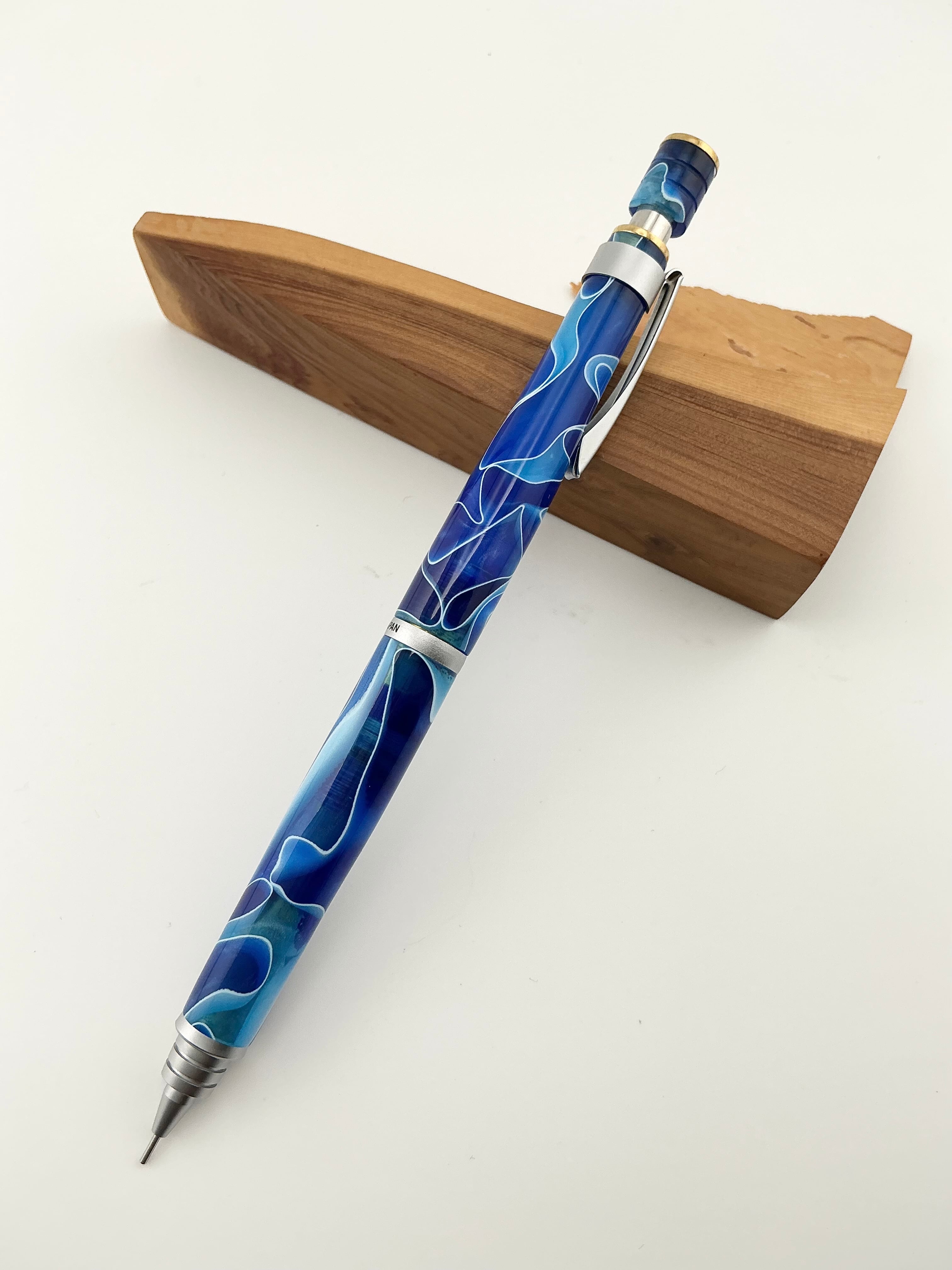 PILOT S20 シャーペン ブルーアクリルカスタム 0.5mm | 蒼天クラフト