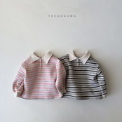 【取寄】THE GOGUMA わたあめ裏起毛襟付きTシャツ｜冬服｜韓国子供服