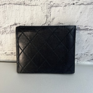 CHANEL シャネル ココマーク 札入れ レザー 二つ折り財布 ブラック A-9315