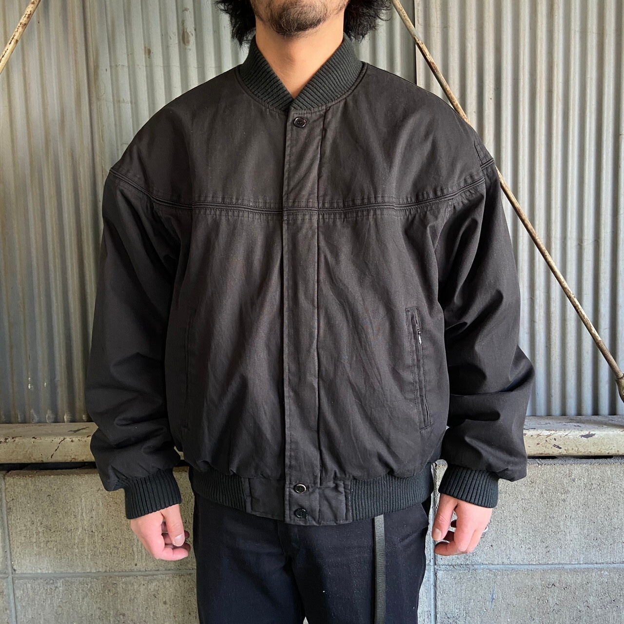 Par Four カップショルダー ブルゾン 中綿入り ダービージャケット 