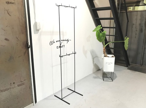 アイアンラック　洋服掛け　カバン掛け　帽子掛け　掃除用具掛け　多用途　インダストリアル　おしゃれ雑貨　アメリカン雑貨