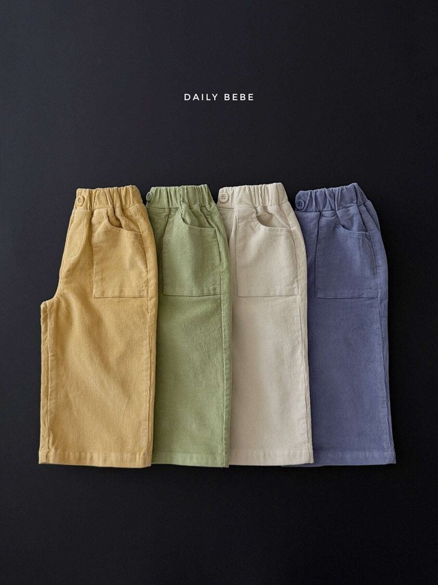 【取寄】Dailybebe コーデュロイ ブーツカットパンツ｜秋服｜韓国子供服｜26/AT