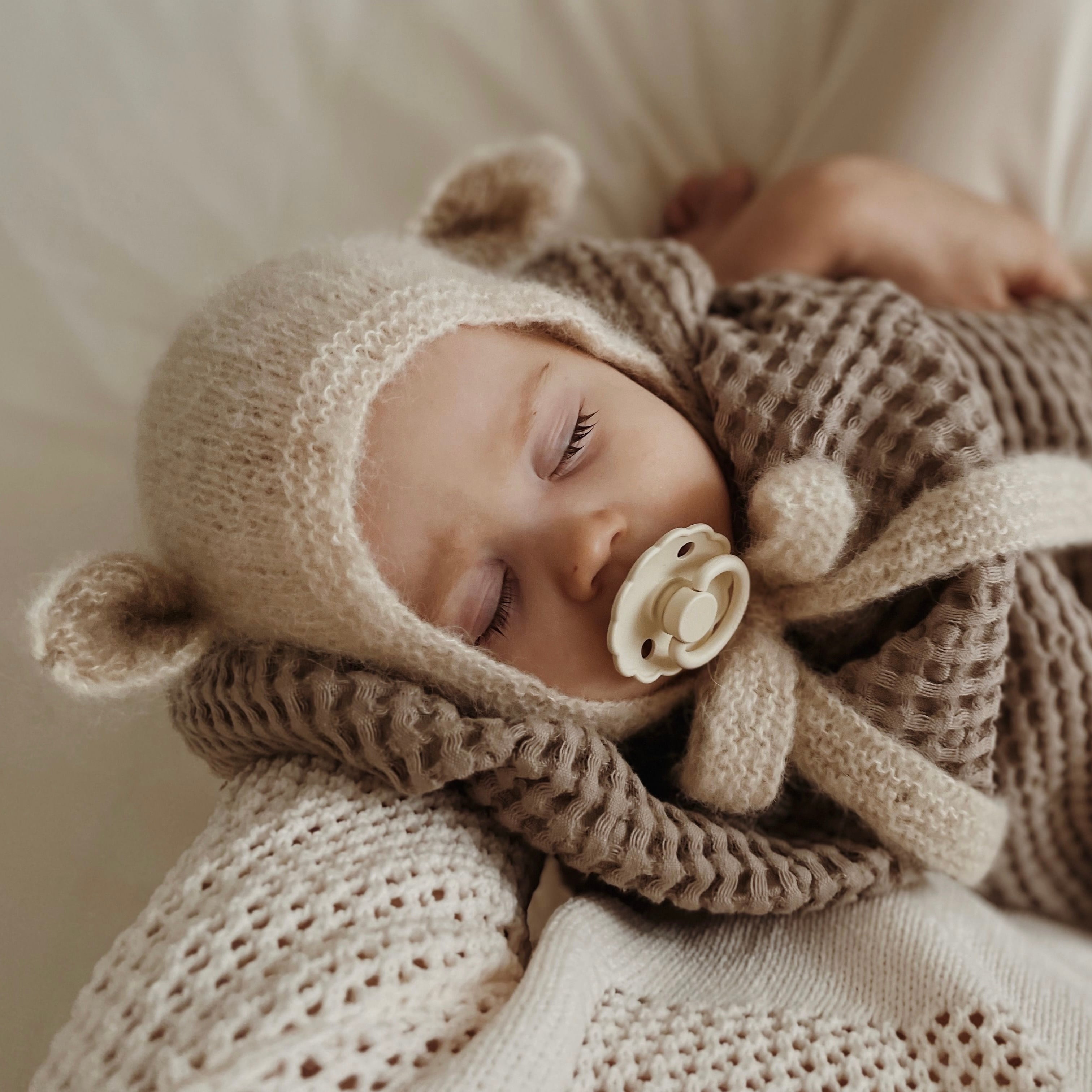 GANG OF KIDS】Fairy Hat Alpaca & Silk / Light Beige - 1-2y, 2-4y 