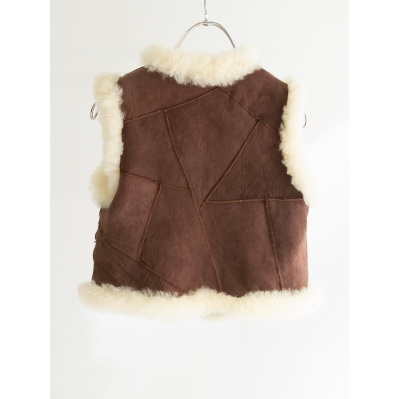 【Kids】Mouton Shearling Vest(キッズ パッチワークムートンベスト)