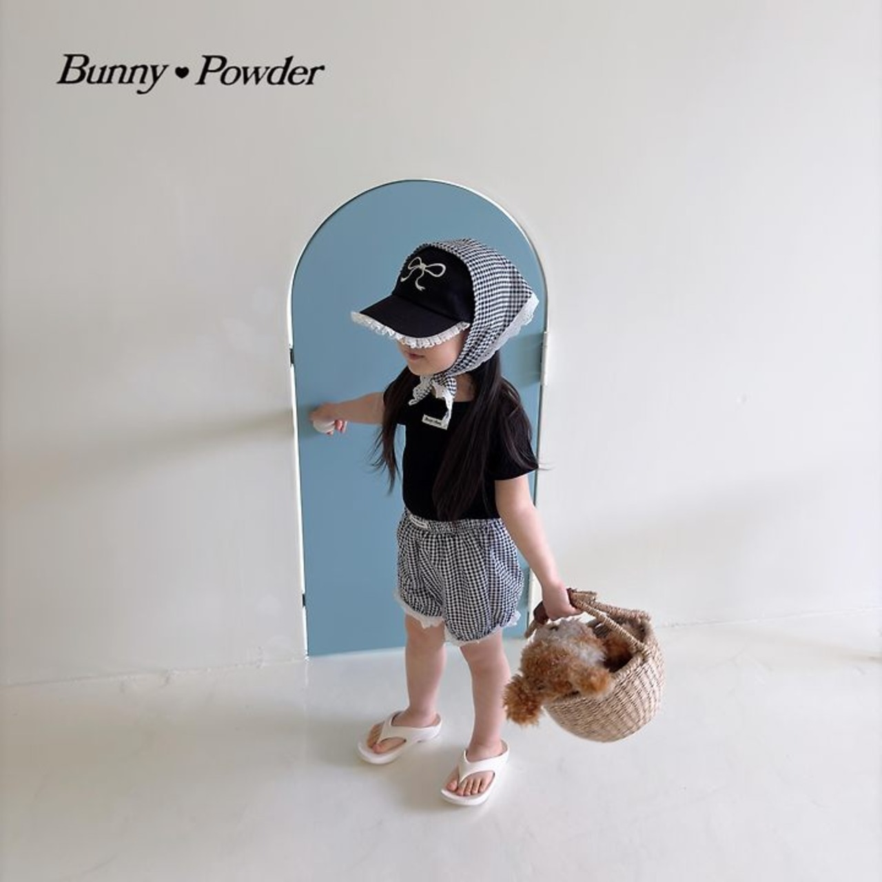 [Bunny Powder] (Planning) Check Bloomer Pants / [버니파우더] 기획)체크블루머팬츠