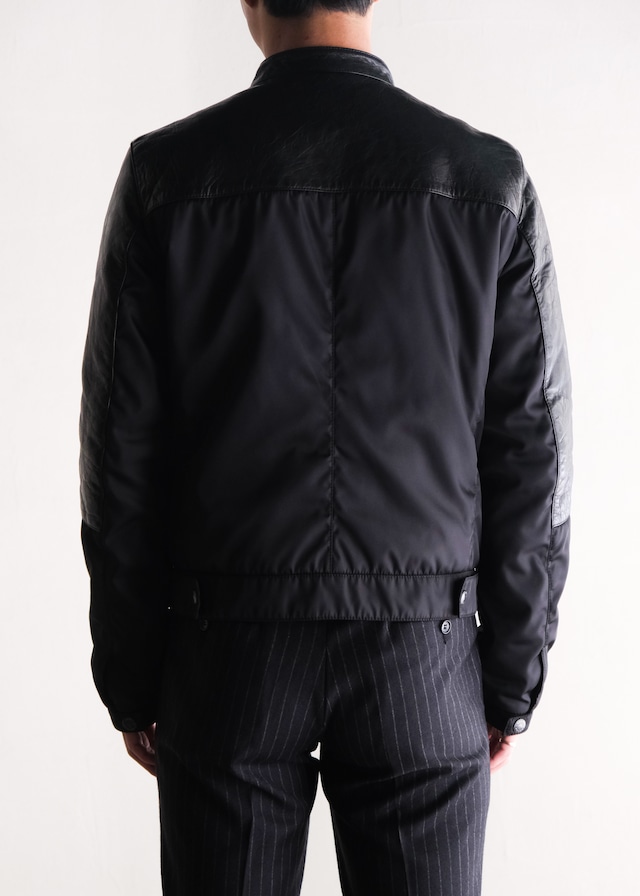 PRADA 11AW lamb skin swiching blouson