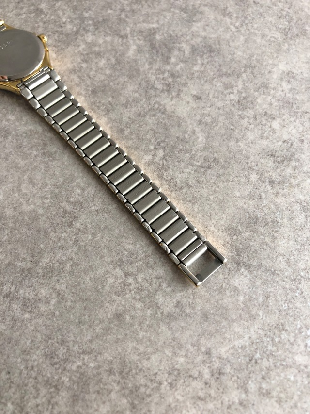 Yves Saint Laurent イヴ・サンローラン 腕時計 シルバー×ブラック YSL ステンレススチール ボーダー vintage ヴィンテージ オールド as4e87