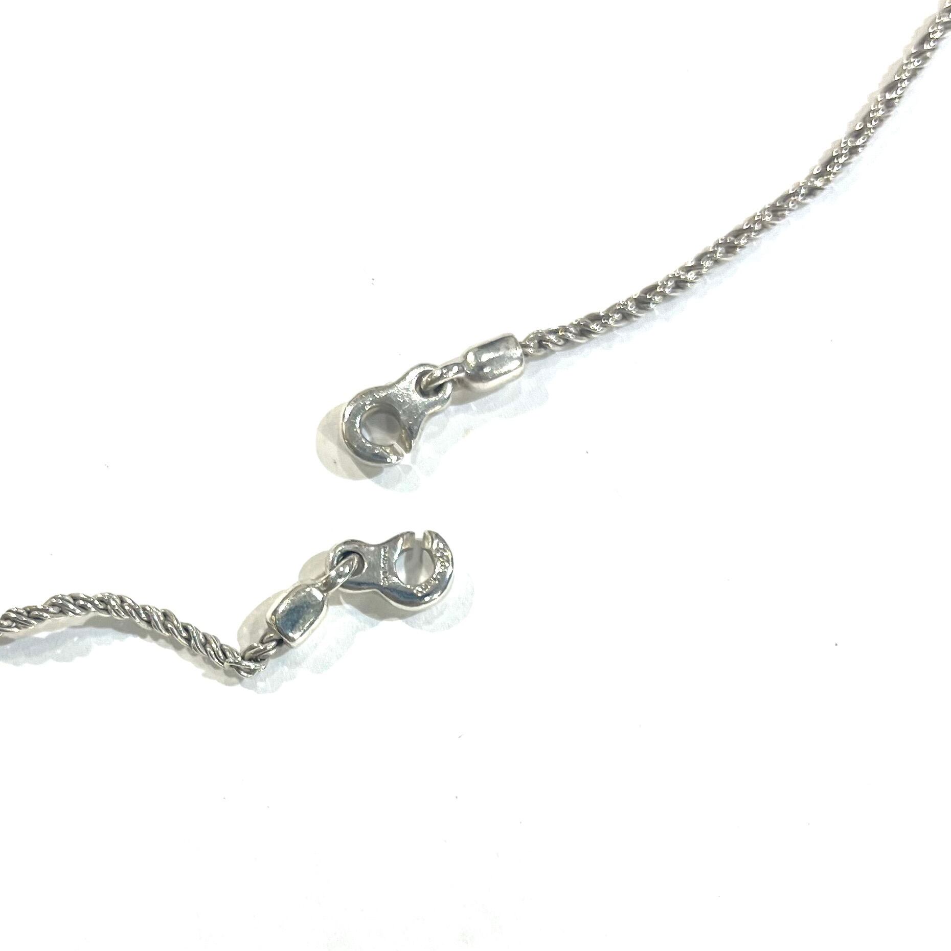 希少【TIFFANY&CO.】2241 18K×silver925コンビ ハートアロー ロープ