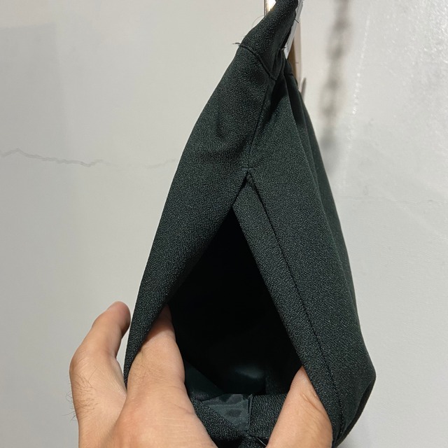 『送料無料』イージースラックスパンツ　センタープレス　ポリエステル　ユニセックス　グリーン