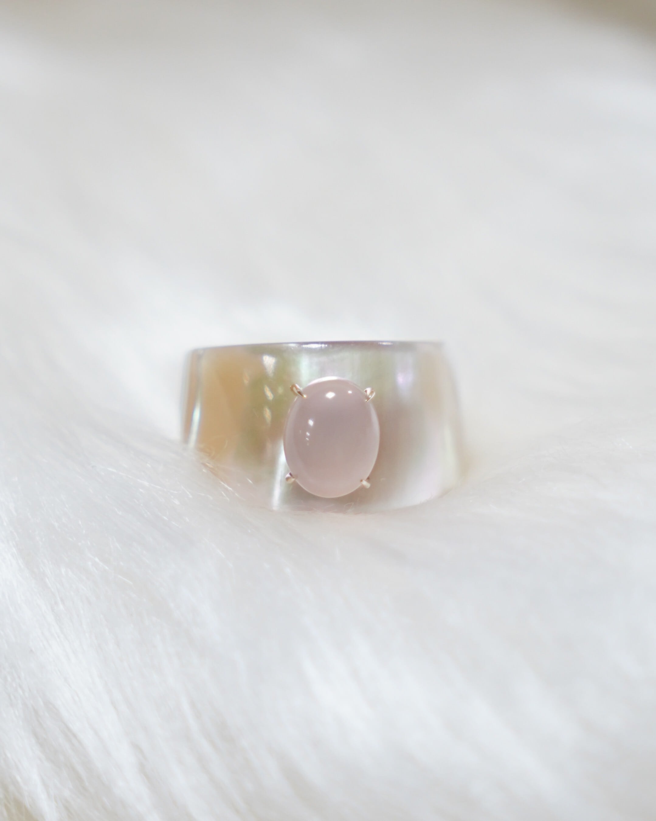 (K10)Thalatta Ring(Rose Quartz)