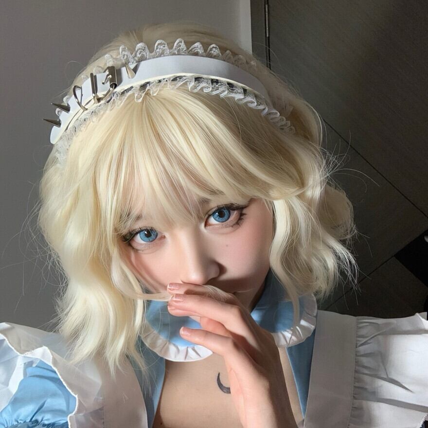 SEASONZ 地雷系 ヘッドバンド PUレザー ゴスロリ 病み可愛い 天使界隈 水色界隈