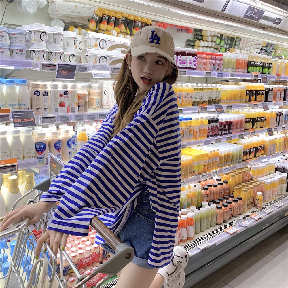 スタイルルーズ薄手Tシャツ サマートップス ロング 夏物 モンロー37575688128