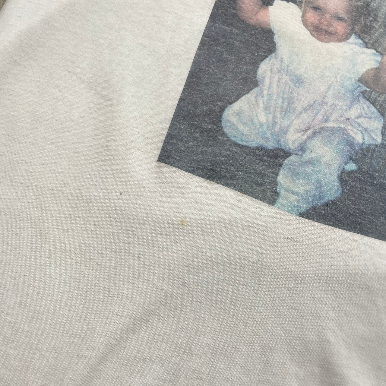90年代 USA製 UNKNOWN フォトプリントTシャツ 赤ちゃん baby 誰やねんT 