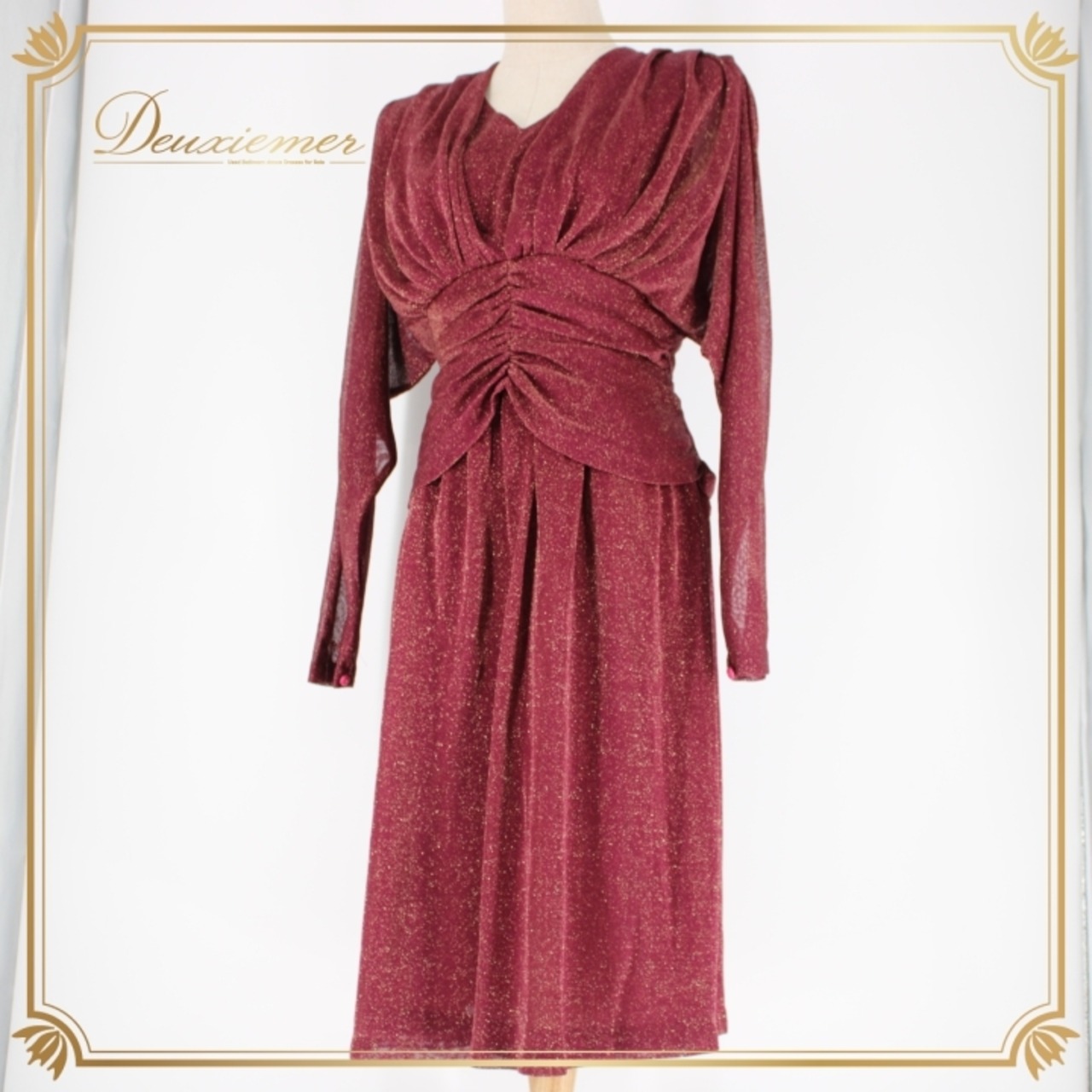 社交ダンス 衣装 スタンダード ドレス ワンピース レッスンウェア パーティドレス レッド系 ベルソフィア 赤 キラキラ フォーマル 長袖 派手 ワインレッド 高級感 伸縮性 有り おしゃれ 大人用 パーティー用 ドレスアップ 挿し色 エレガント フェミニン 改良版 職業用 美しい シルエット 夜会 おすすめ コスチューム