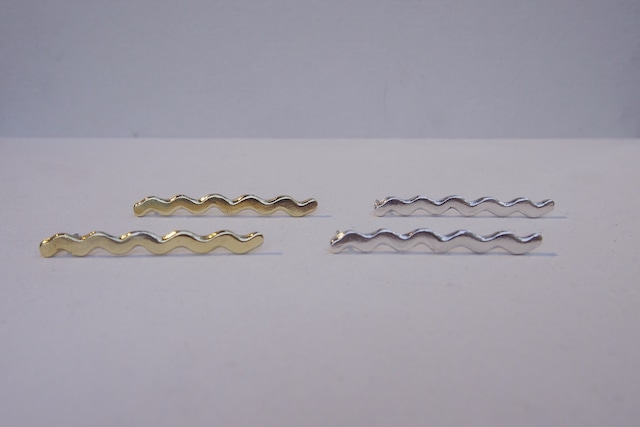 〈Brass/Silver925〉ripple pierce