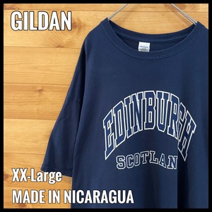 【GILDAN】エディンバラ Edinburgh Scotland スコットランド Tシャツ 都市名 アーチロゴ 2XL ビッグサイズ US古着