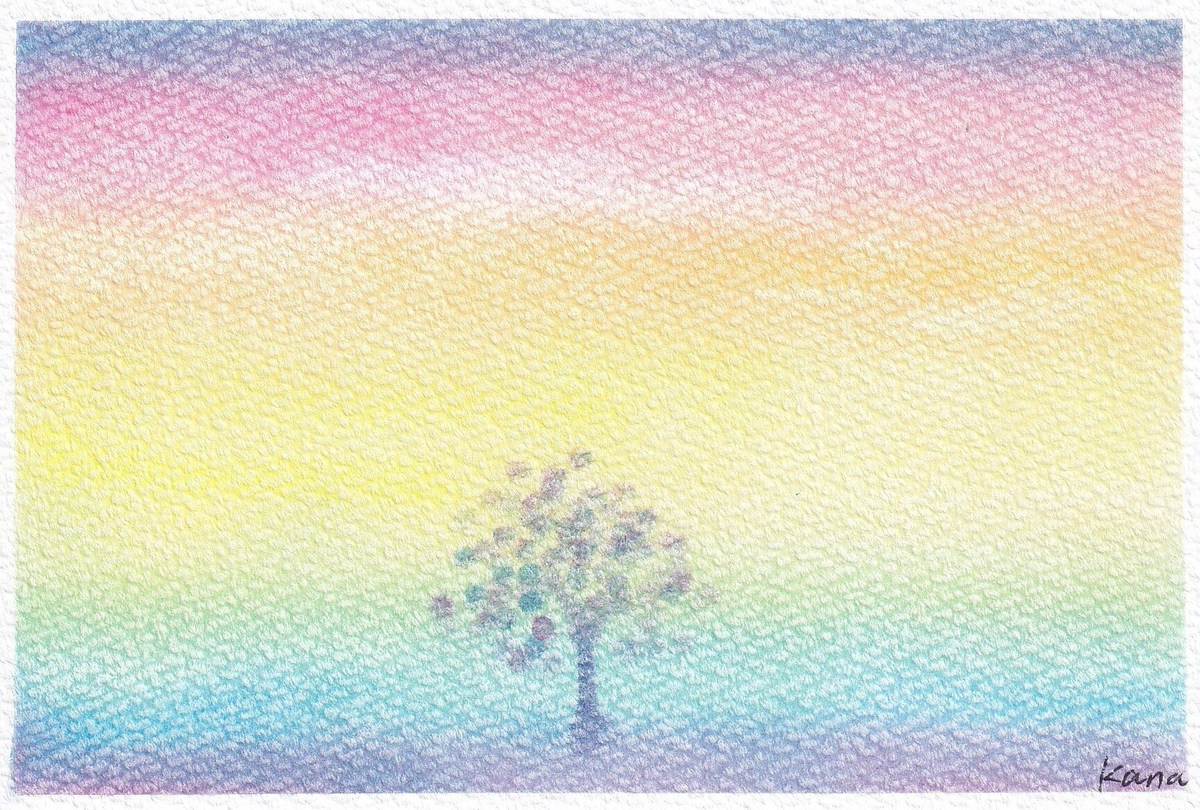3色パステルアート | なついろなないろ
