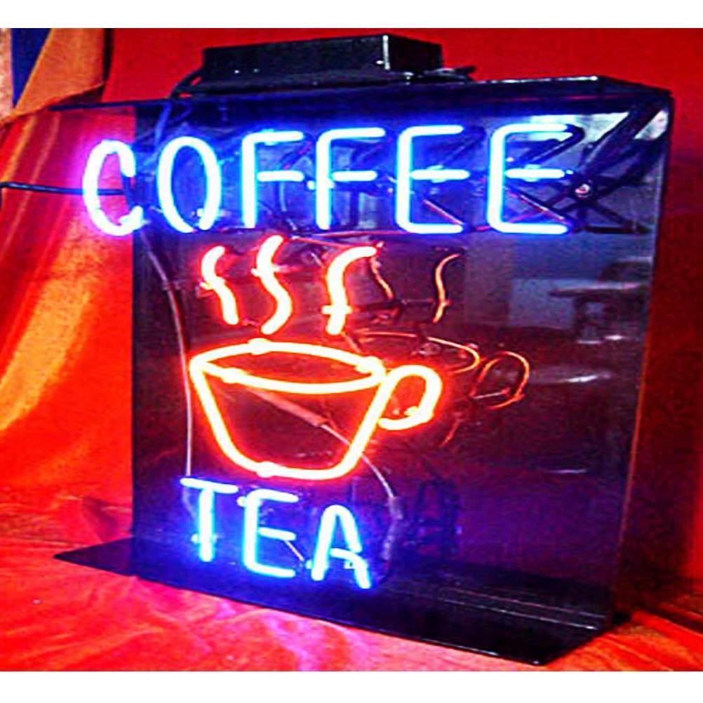 BAネオン管調 LDE デザイン サイン プレート 看板 コーヒー 珈琲 CAFE