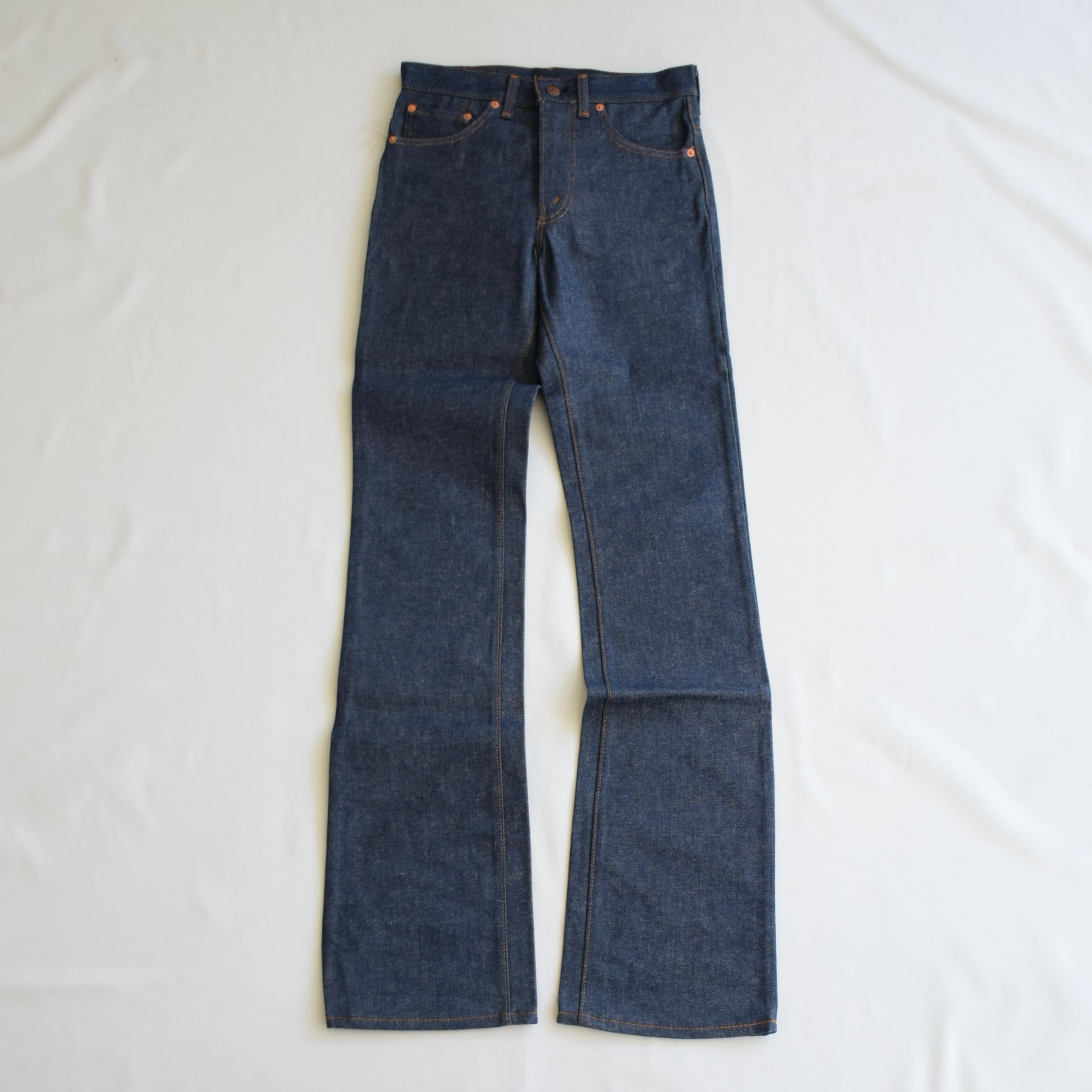 80 USA製 Levi's 517 デニムパンツ DEAD STOCK W28 L36 ブルー