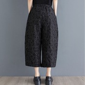 ジャガード フラワー クロップドパンツ  00218