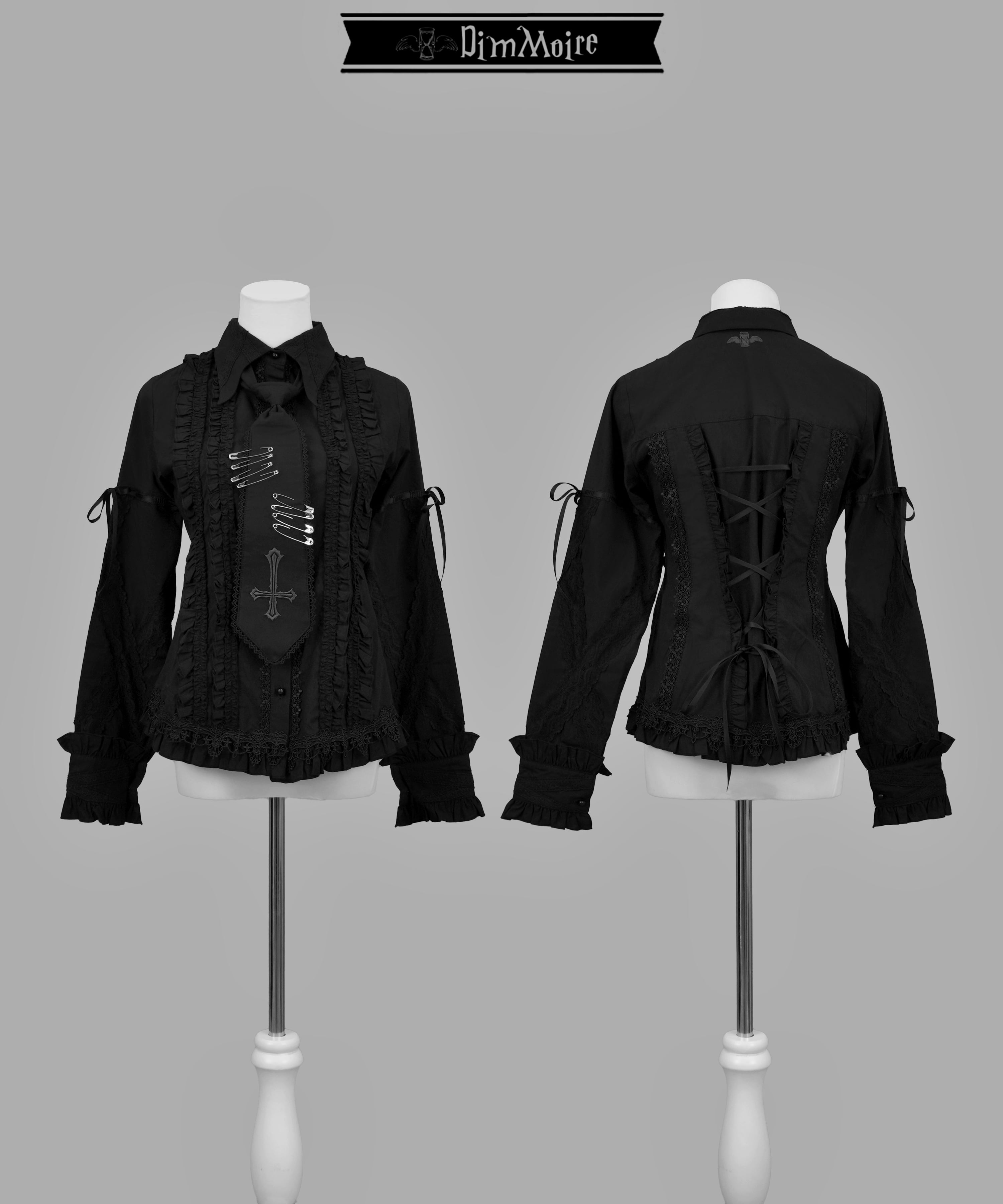 DimMoireディムモアール Messy BonesベロアスカジャンBlack