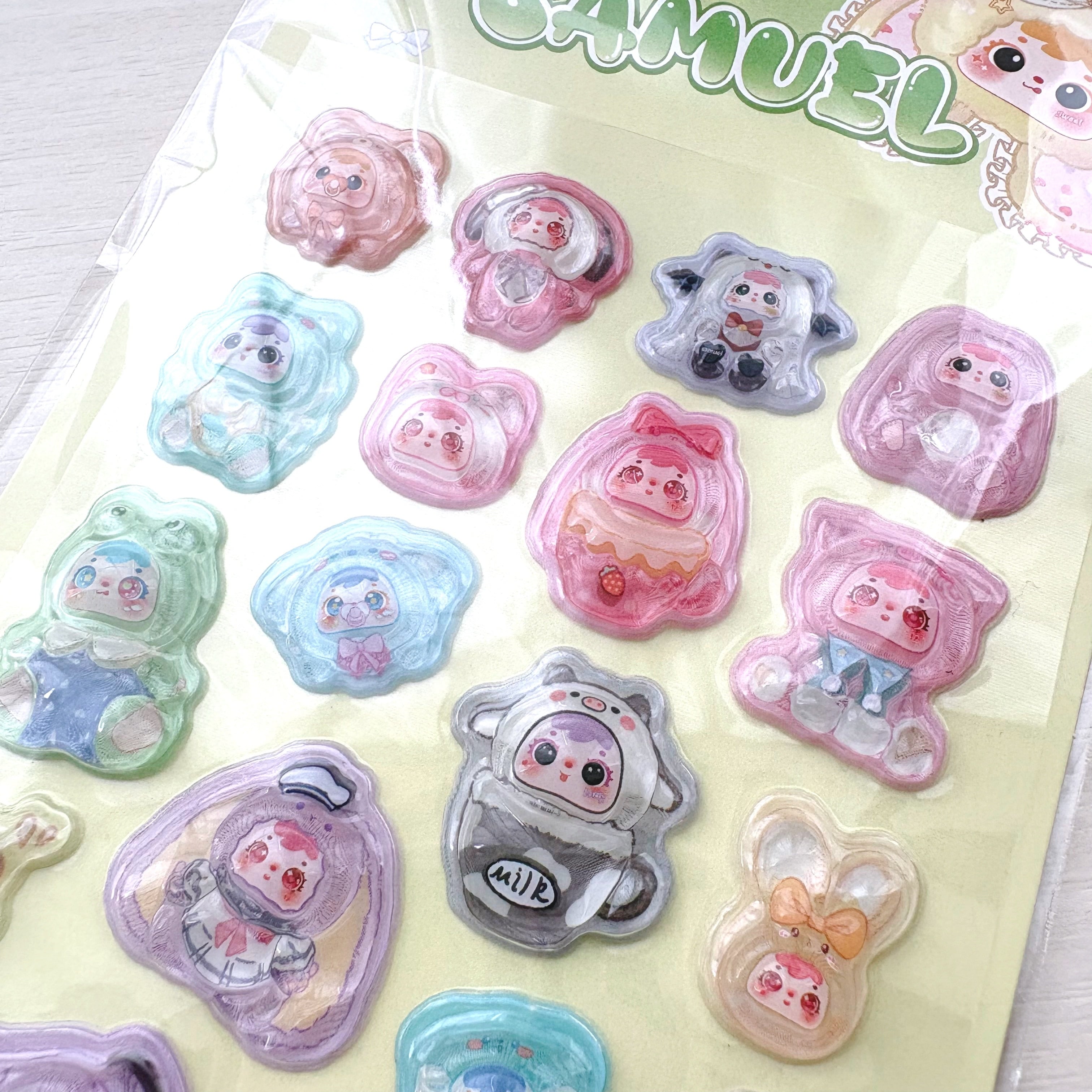 正規ライセンス品】サミュエルぷっくりステッカー♡全6種類 | DecoJolie
