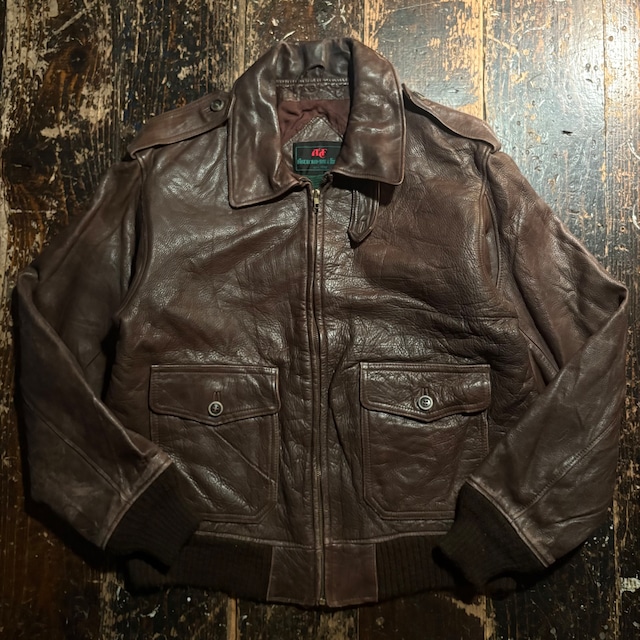 70s 80s アバクロ A-2 leather jacket
