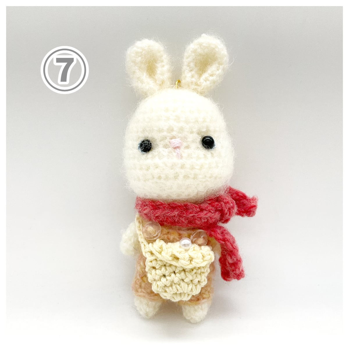 再入荷あり♪】森音オリジナル あみぐるみ お散歩うさちゃん | うさぎ