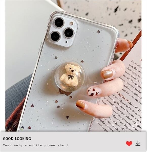 アイフォンxr スマフォソフトケース キラキラ 熊 ベアー くまちゃん好きな方へ リユース Iphone Xr用 Www Gendarmerie Sn