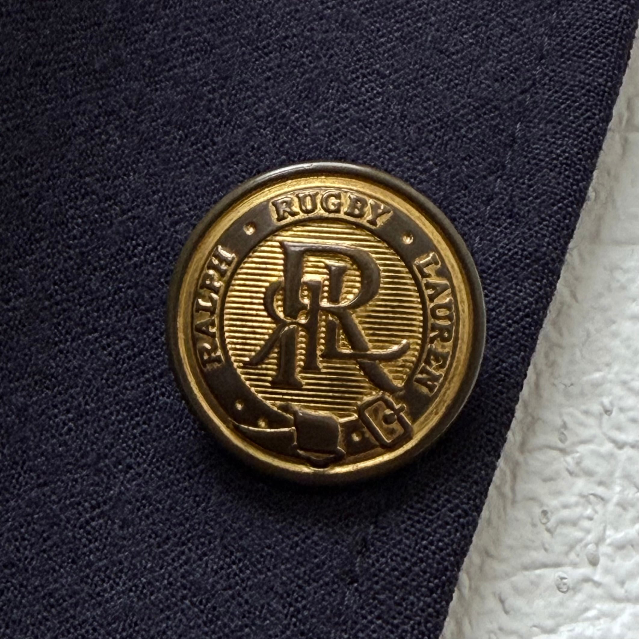 Rugby Ralph Lauren 金釦ブレザー 段返り3B サキソニーウール ネイビー