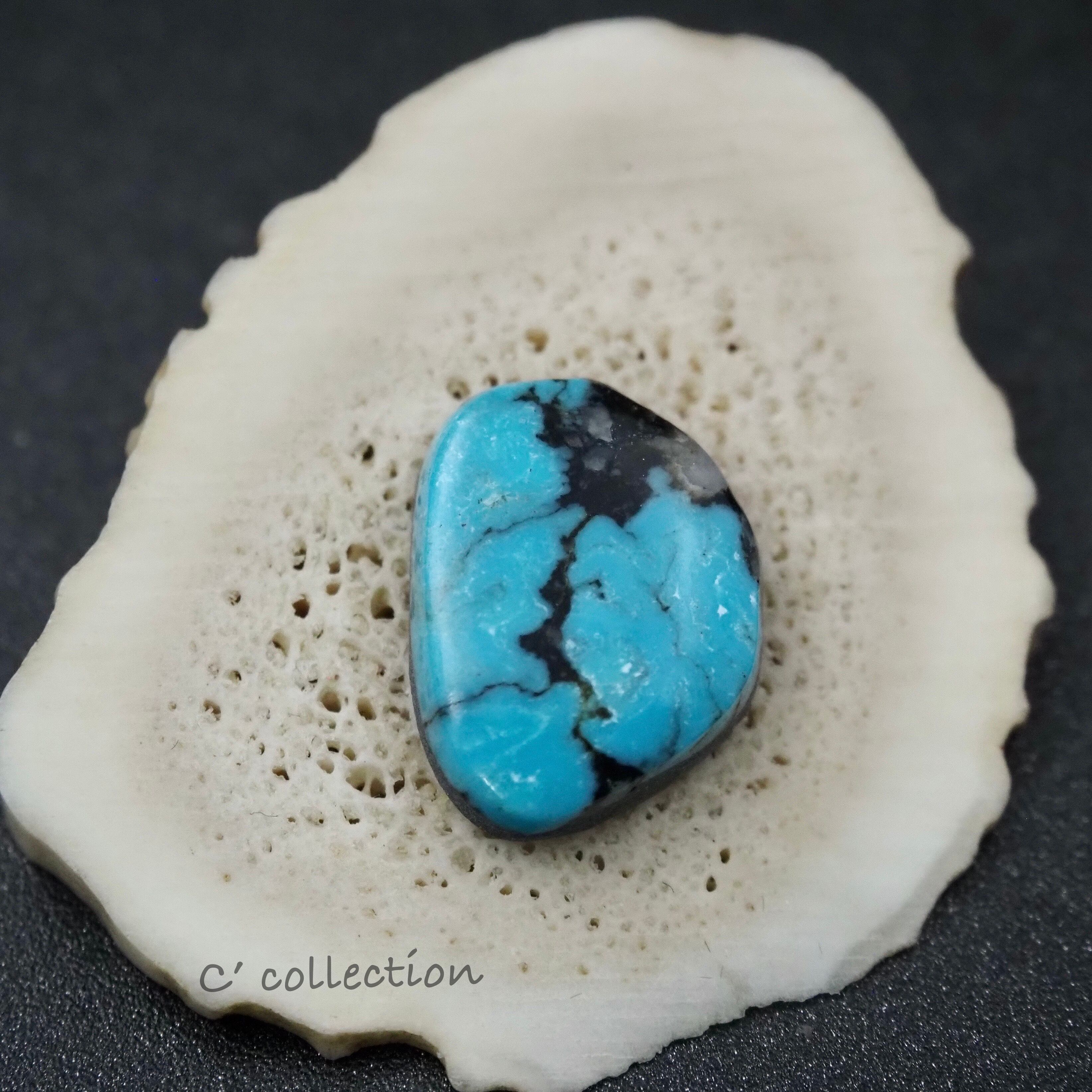 ターコイズ クラウドマウンテン 9.1ct スパイダーウェブ C' collection