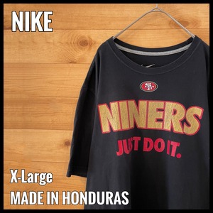 【NIKE】NFL San Francisco 49ers Tシャツ アメフト XL ロゴ プリント ナイキ スウッシュ us古着 アメリカ古着