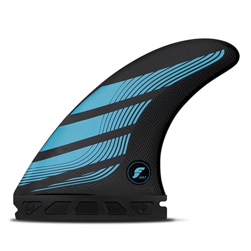 Futures. フューチャー フィン ALPHA AM1 & ALPHA AM2 アルファ スラスター ブルー イエロー 3本セット (AM1(CARBON/BLUE))