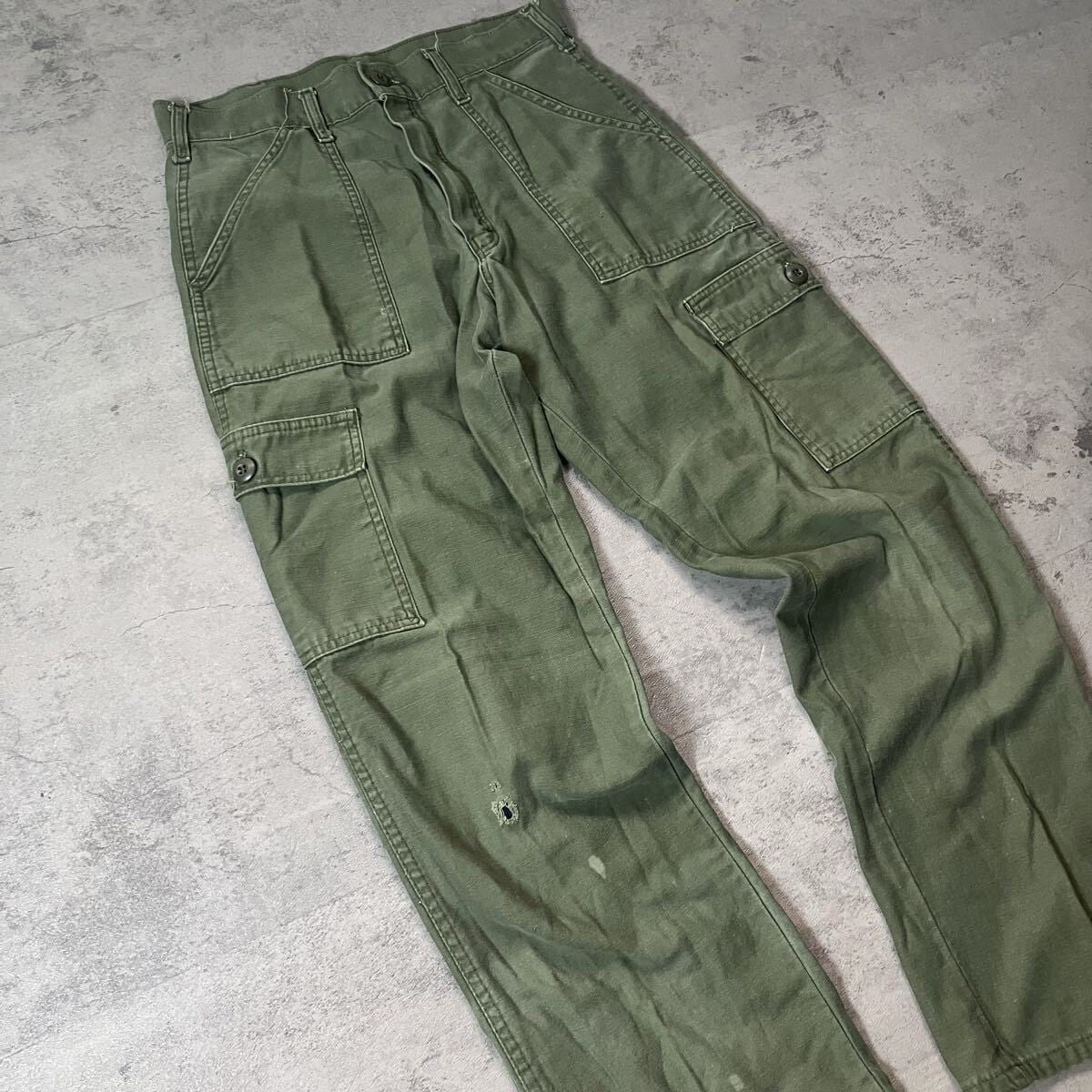 US ARMY OG-107 ベイカーパンツ YKK ZIP ミリタリー 民間品 30x28