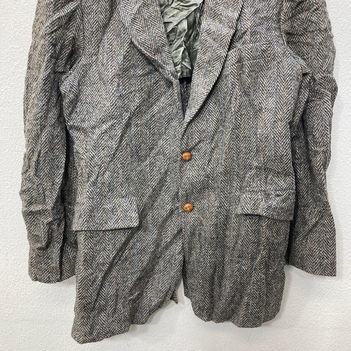 USA製 サイズ？ Harris Tweed ウール テーラード ジャケット ブレザー 
