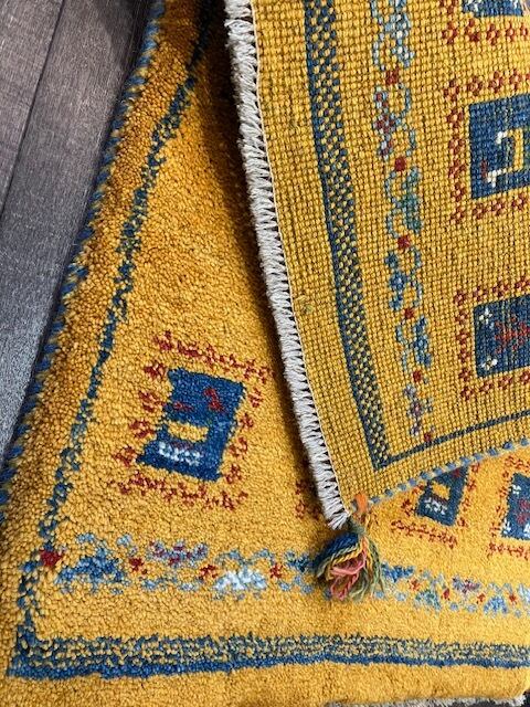 ペルシャ絨毯　ギャッベ　サイズ約60㎝×85㎝ - 画像4