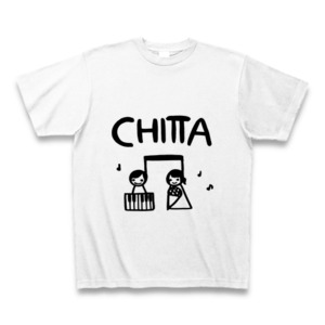 Tシャツ 「CHITTA オリジナルイラストデザイン カラー;ホワイト」