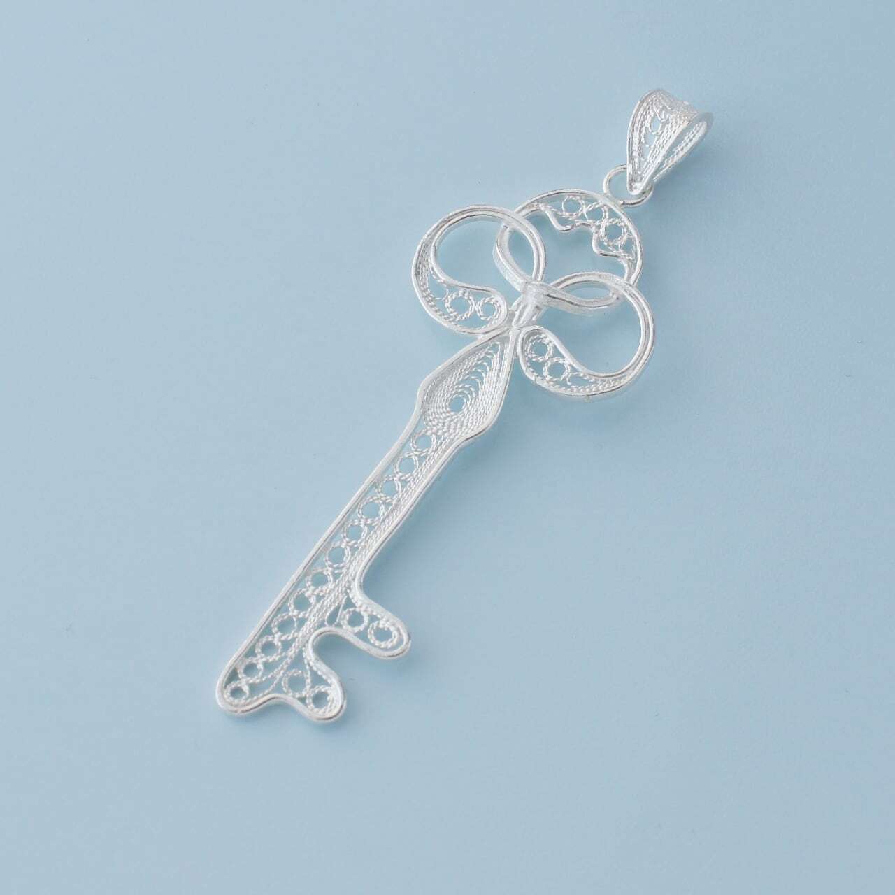 キー ペンダント / 銀線細工 | マルタフィリグリー | マルタ直輸入の銀