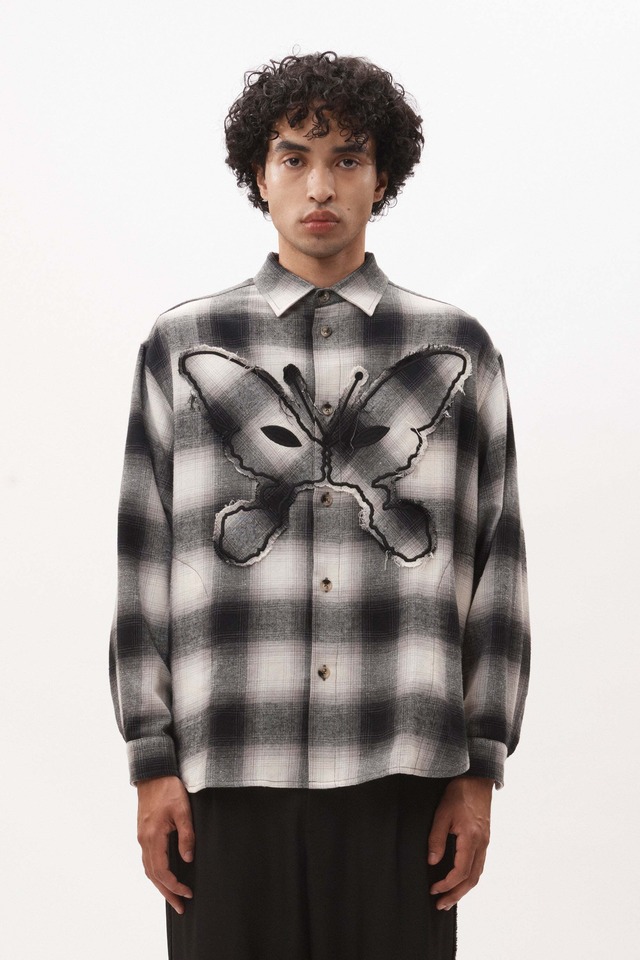 【25AW】P.A.M  Perks And Mini パークスアンドミニ / ALIEN KISS CHECK OVER SHIRT/ シャツ