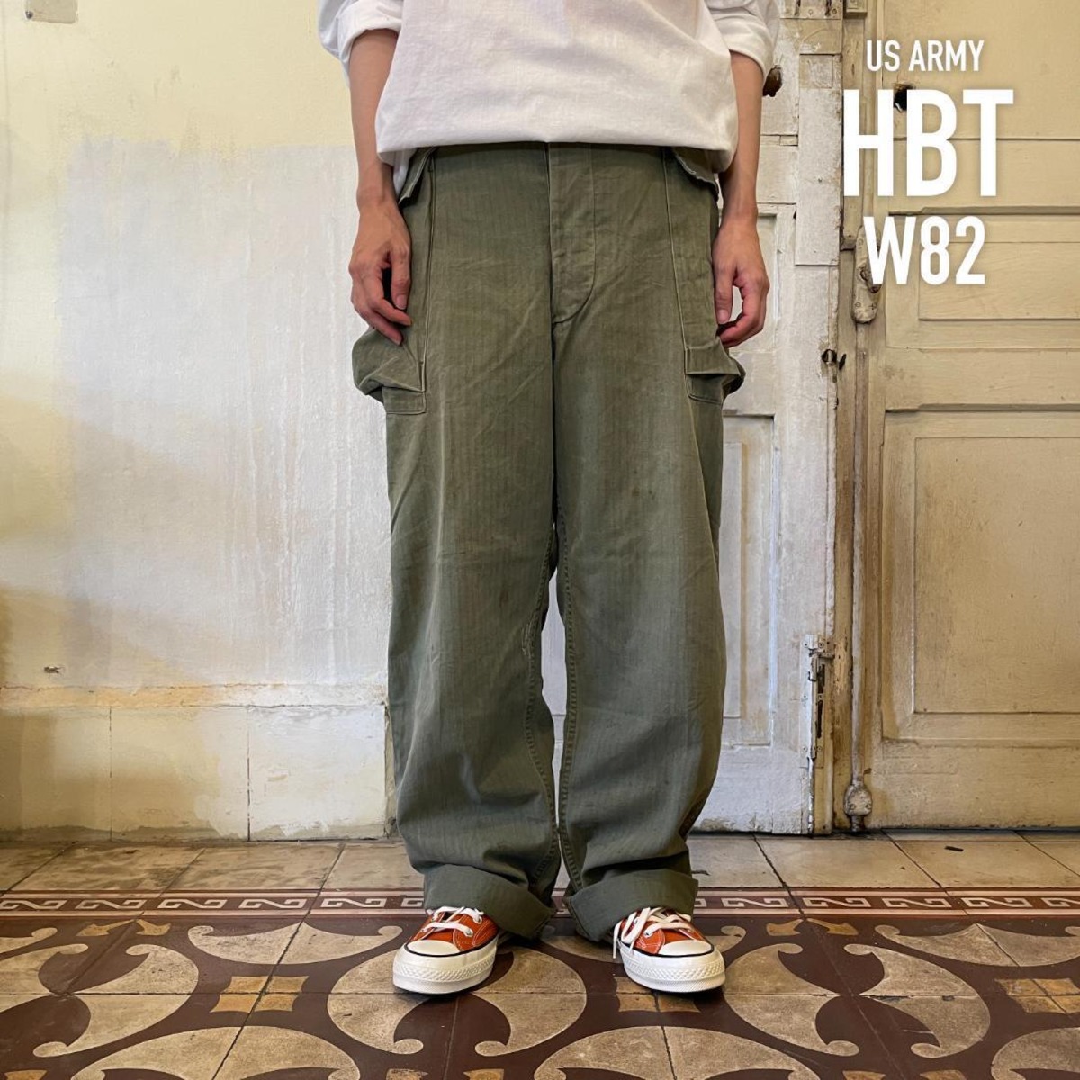 GD337 M43 アメリカ軍 ミリタリー ベイカーパンツ 40s HBT 