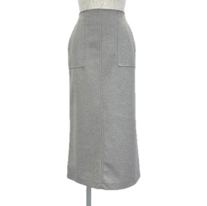 ウールライクタイトストレートスカート 377112-413