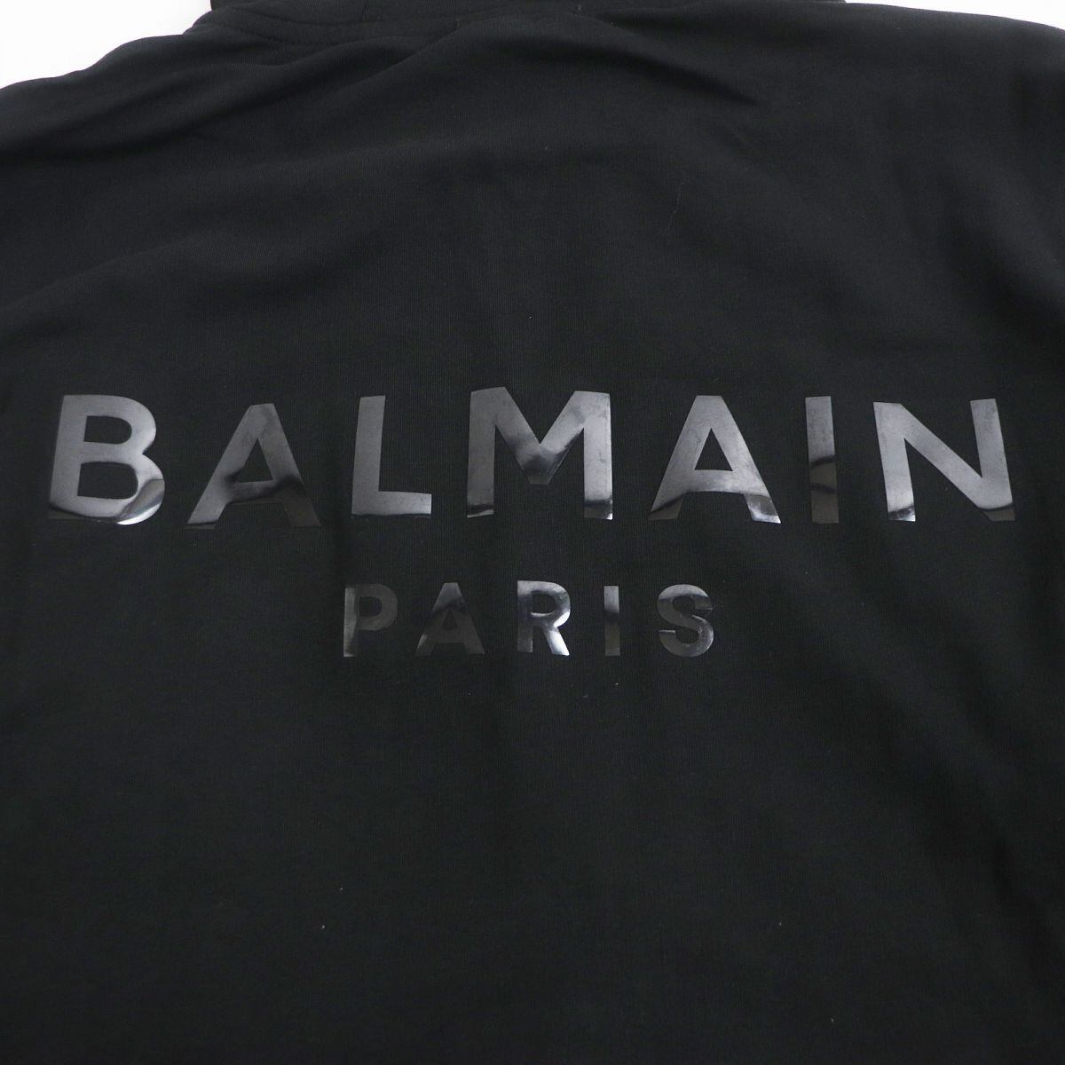 BALMAIN BALMAIN バルマン ロゴTシャツ 長袖 フーディ ブラック 
