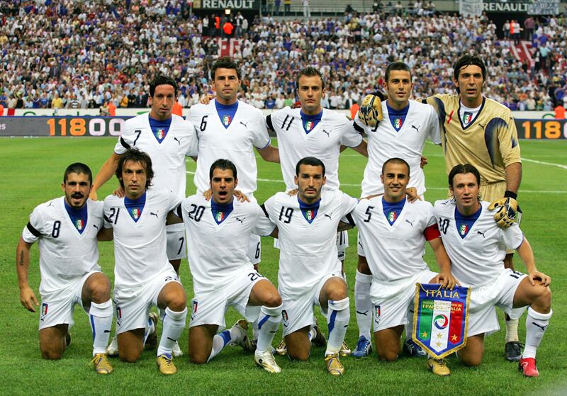 イタリア代表 2006 Puma アウェイ半袖 ユニフォーム #11 GILARDINO