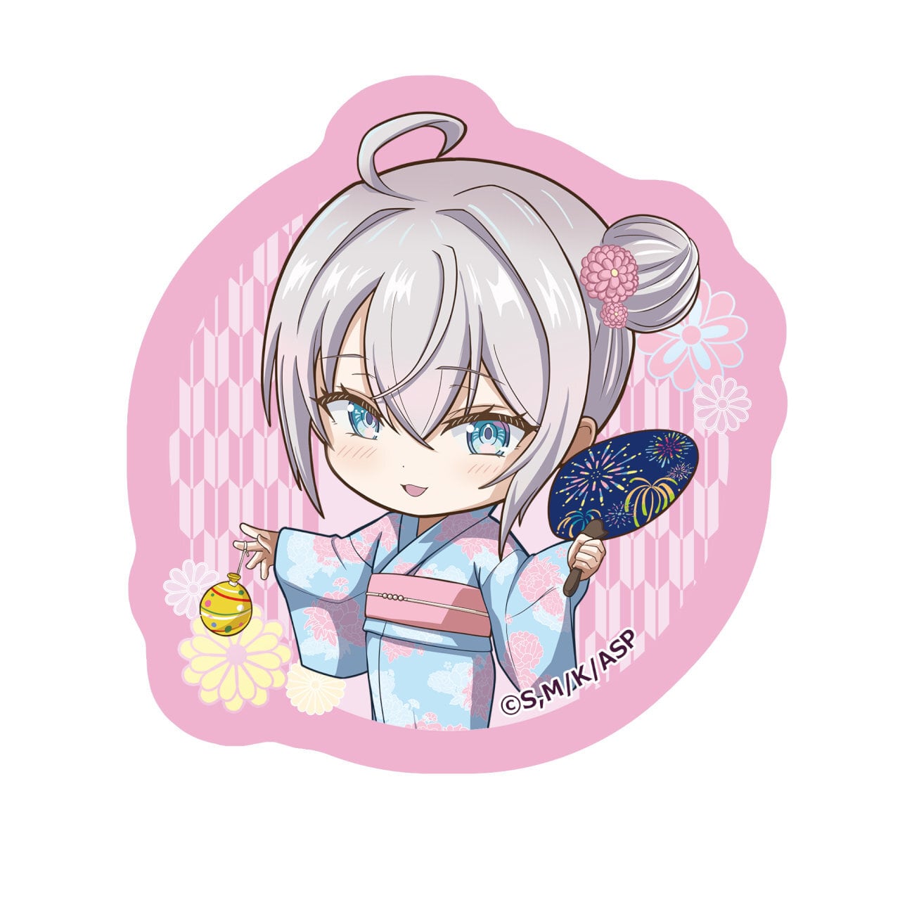 【4571576730999予】時々ボソッとロシア語でデレる隣のアーリャさん 【描き起こし】ダイカットクッションコースター アーリャ(浴衣)