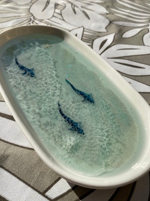 オーシャンレジンアクセサリートレー