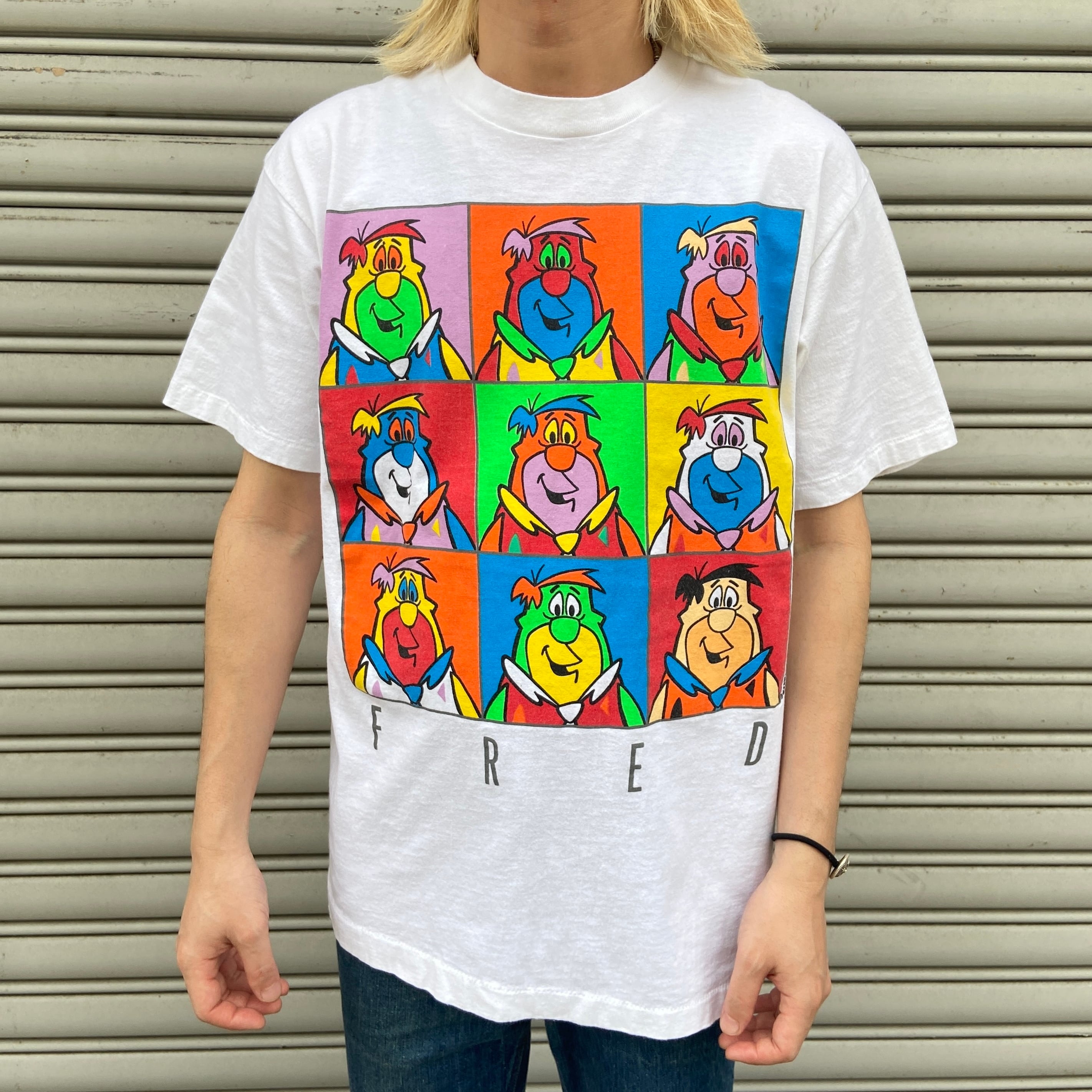 90s Flintstones フレッドTシャツ アンディウォーホル風 USA製 | 古着